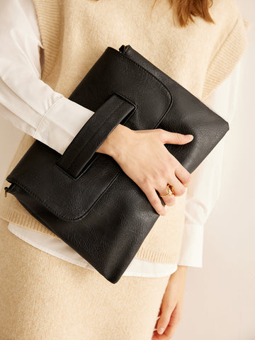 Clara | Elegante Clutch mit großer Kapazität