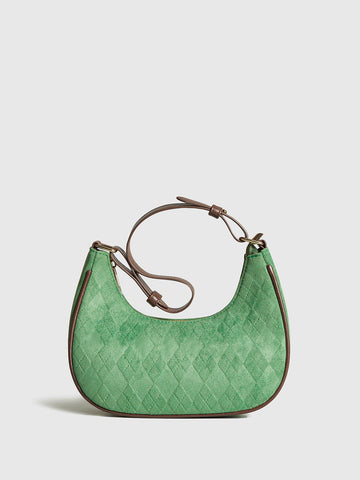 Felix Taschen | Verstellbare Riemen-Tasche mit rhombischem Muster
