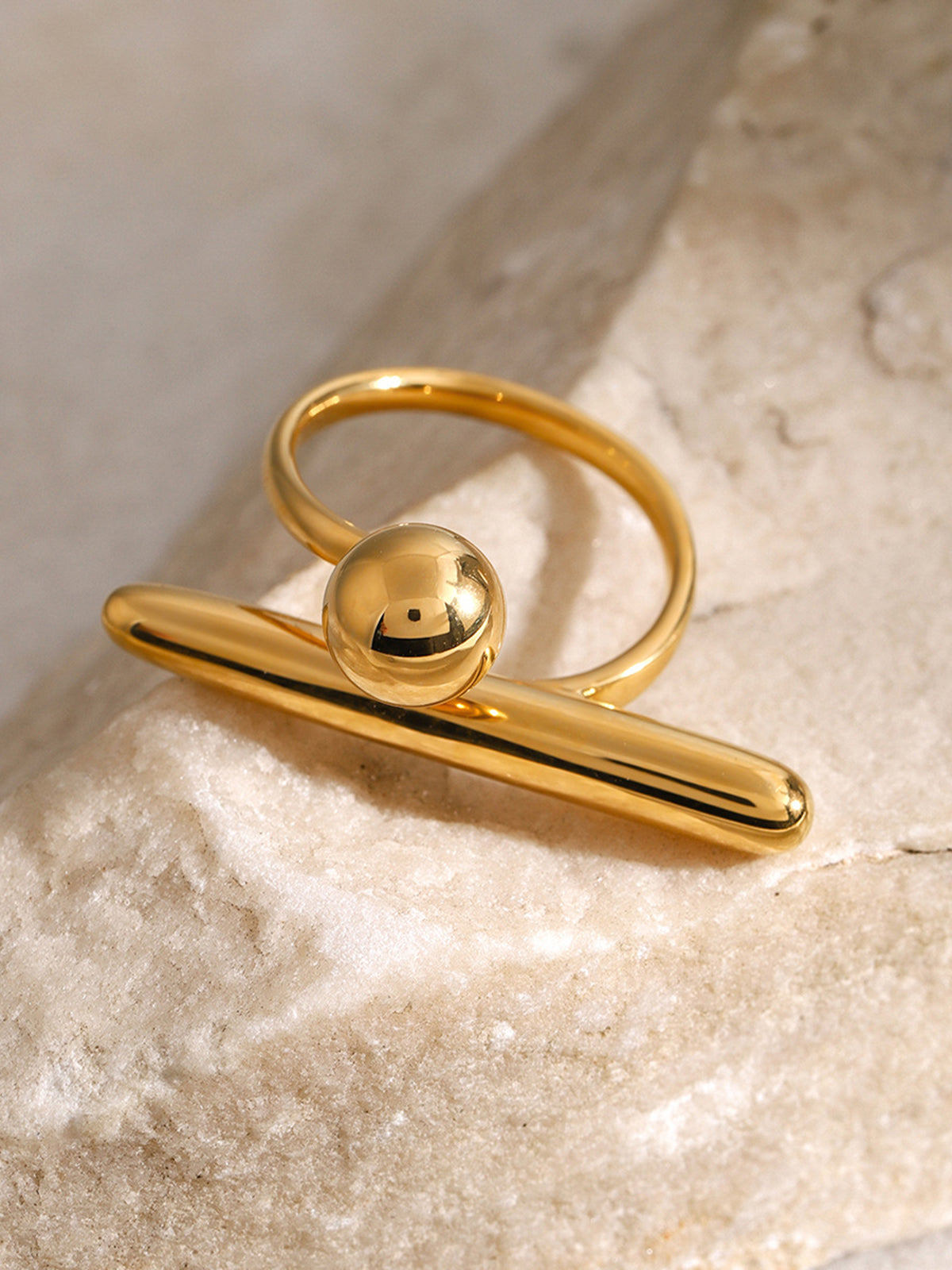 Maximilian | Unregelmäßiger Minimalistischer Offener Ring