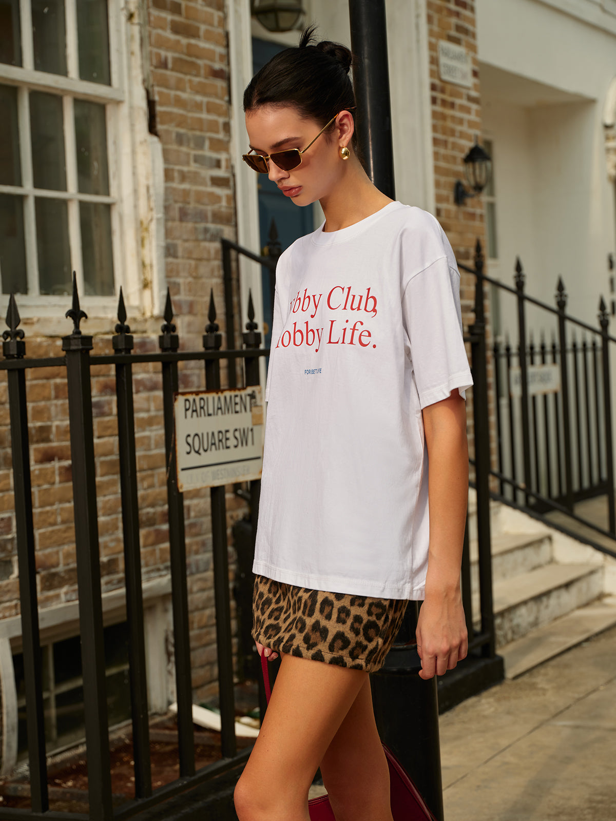 Lars | Baumwoll T-Shirt mit Print und kurzen Ärmeln