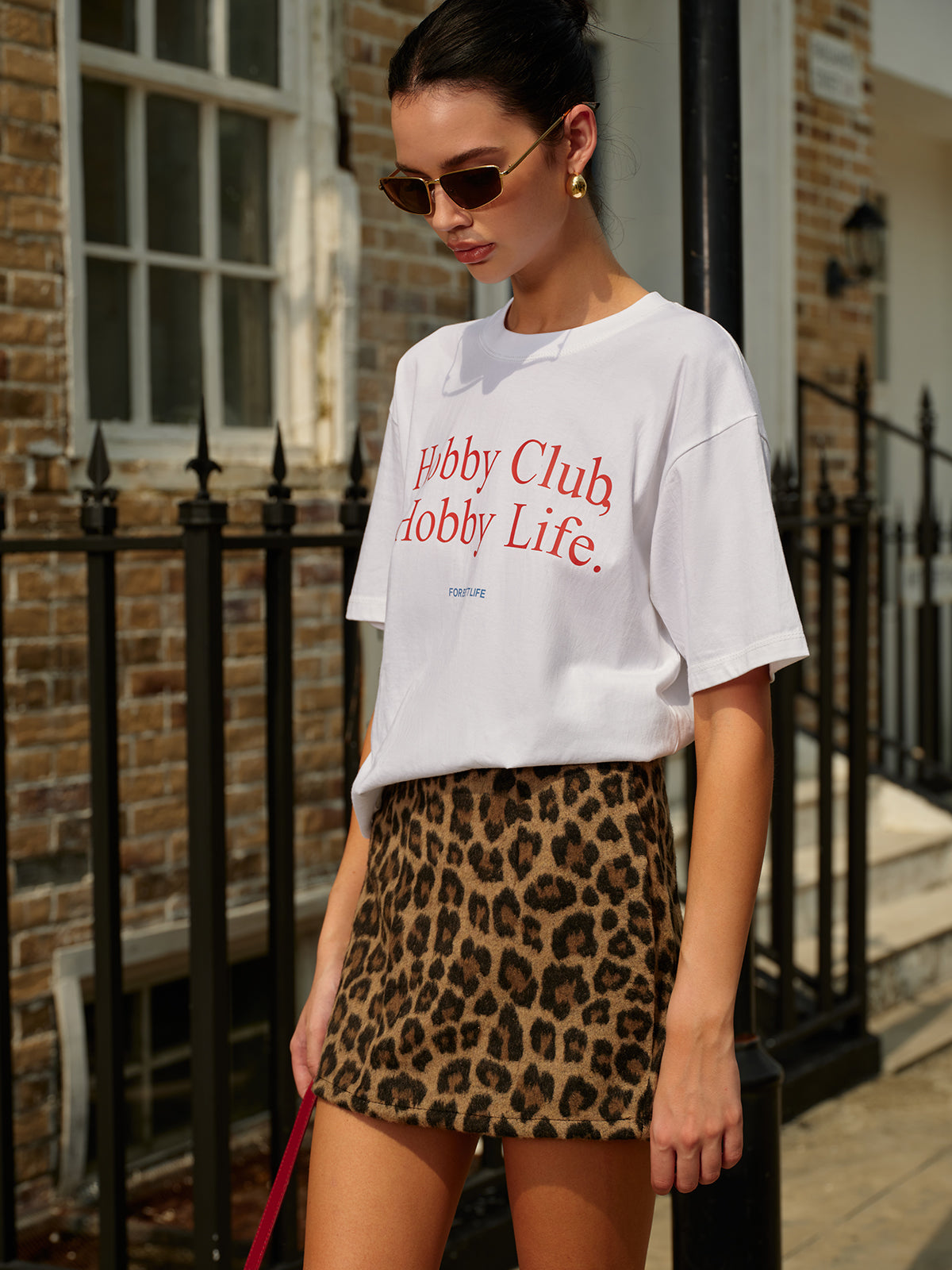 Lars | Baumwoll T-Shirt mit Print und kurzen Ärmeln