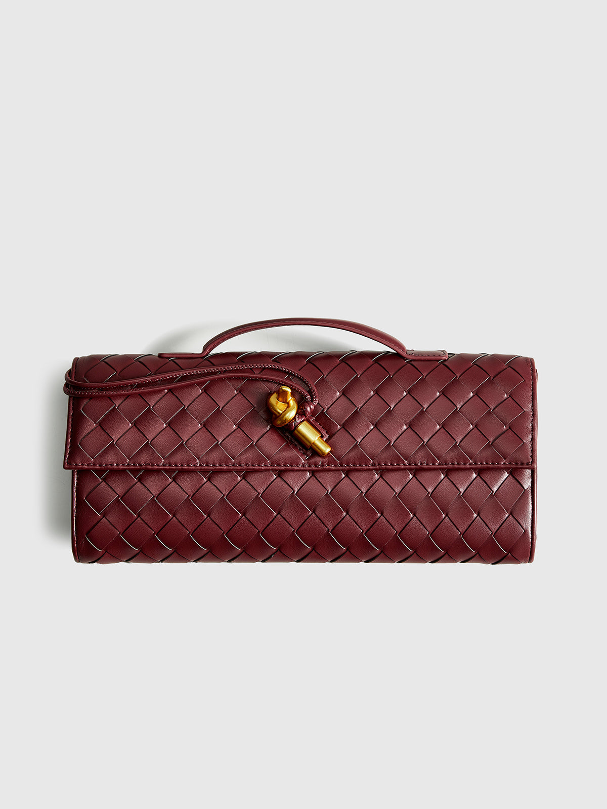 Clara | Zwei-Wege Woven Flap Clutch Schultertasche