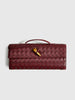 Clara | Zwei-Wege Woven Flap Clutch Schultertasche
