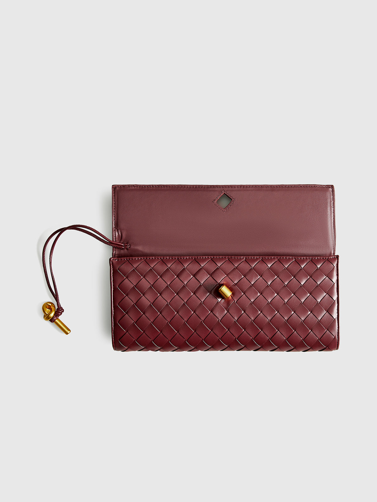 Clara | Zwei-Wege Woven Flap Clutch Schultertasche