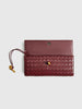 Clara | Zwei-Wege Woven Flap Clutch Schultertasche