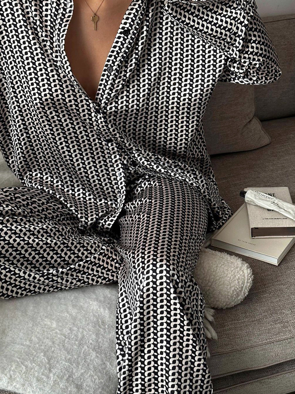 Viktoria | Vintage Hosenanzug mit elastischem Bund