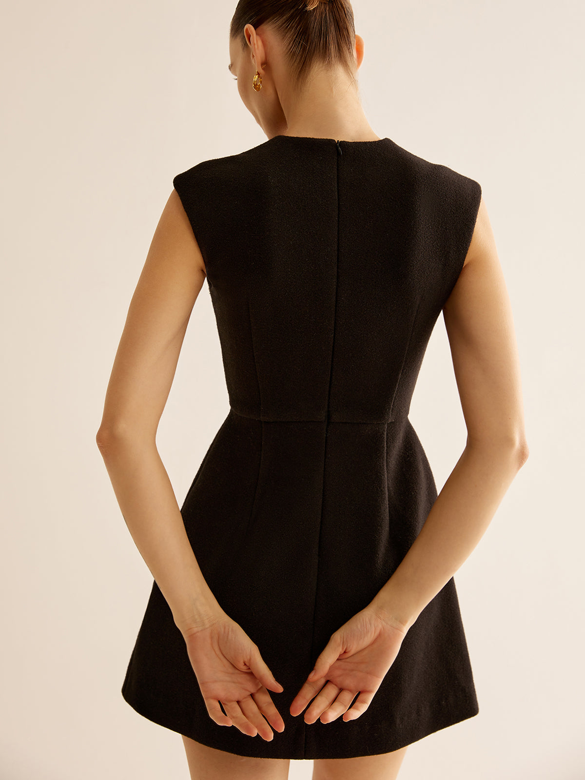 Clara | Metall-Detail Zipper Tank Kleid