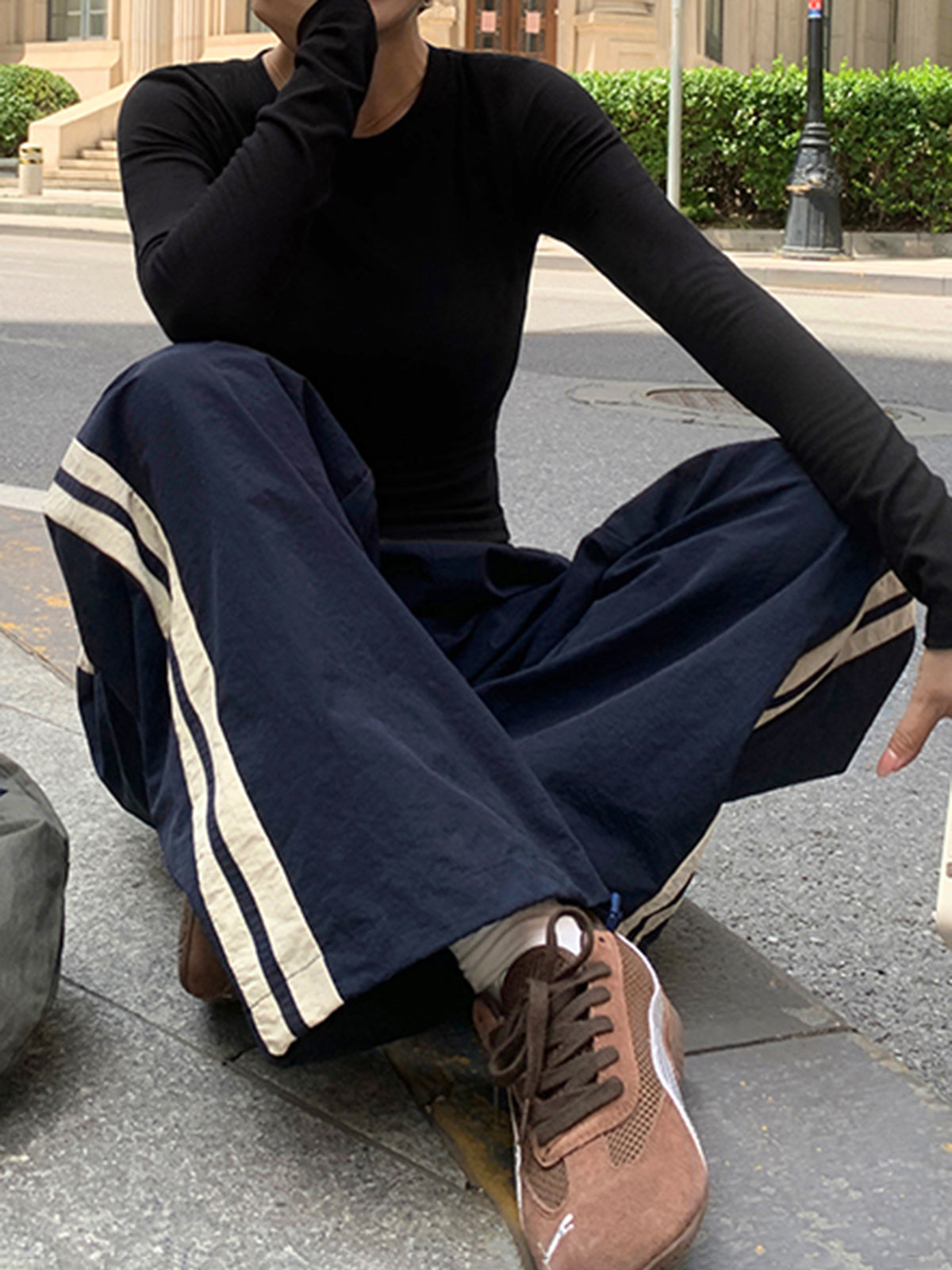 Jonas | Kontrast-Seitenbesatz Jogginghosen