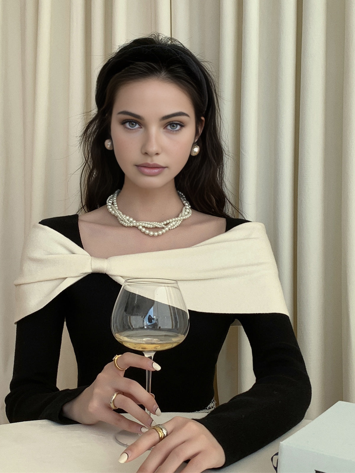 Max | Eleganter Pullover mit Farbblockschleife