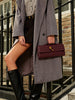 Clara | Zwei-Wege Woven Flap Clutch Schultertasche
