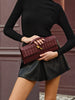 Clara | Zwei-Wege Woven Flap Clutch Schultertasche