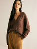 Komfort und Stil | V-Ausschnitt Twist-Lapel Pullover