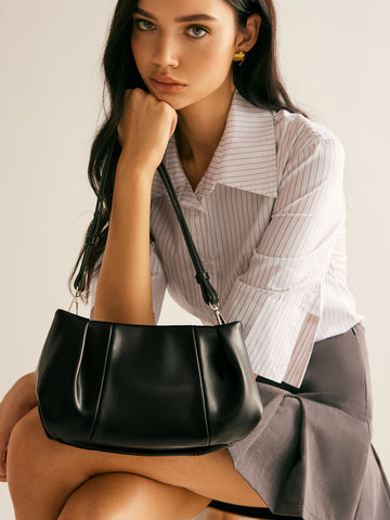 Sophie | Gefältelte Cloud Schultertasche