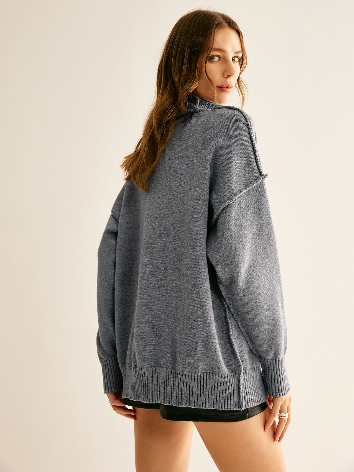 Emma | Rippstrick Rollkragenpullover