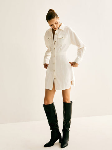 Sophie | Baumwoll-Kleid mit Taillierung