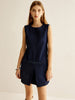 Clara | Ärmelloses Denim Kleid