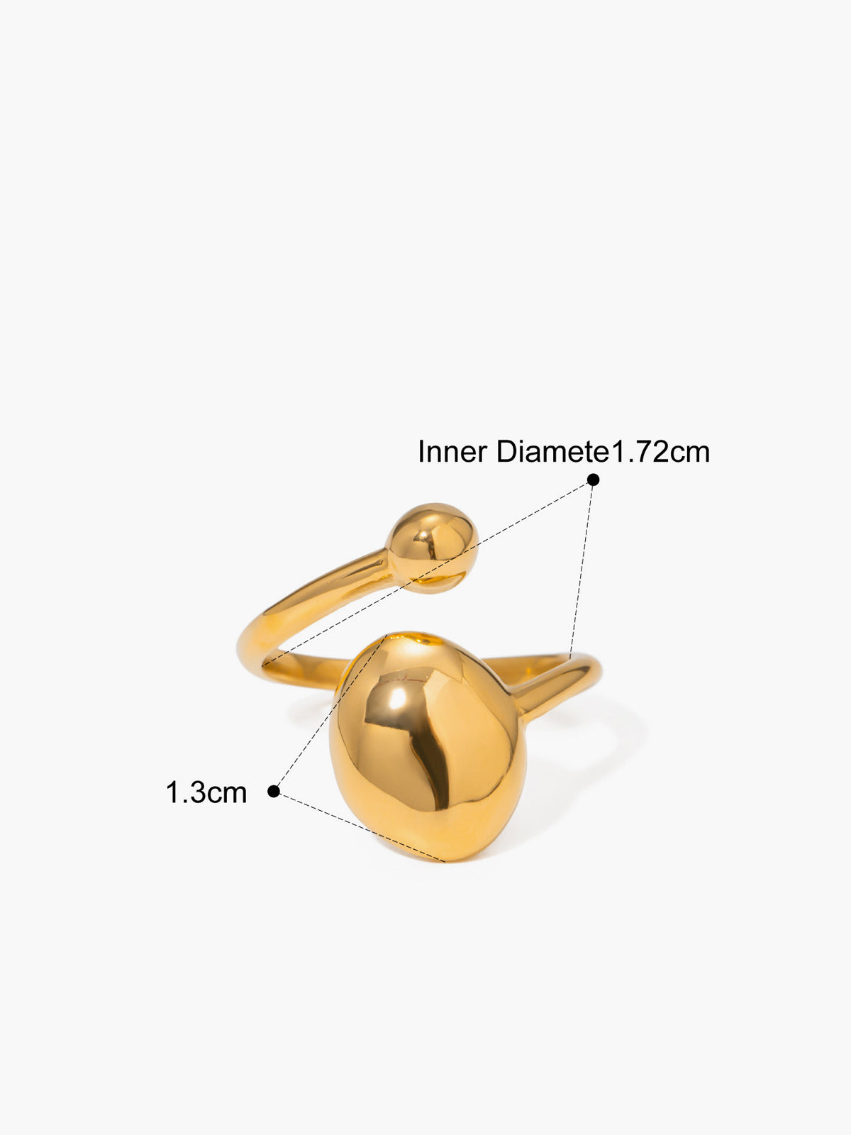 Marie | Asymmetrischer Offener Ring