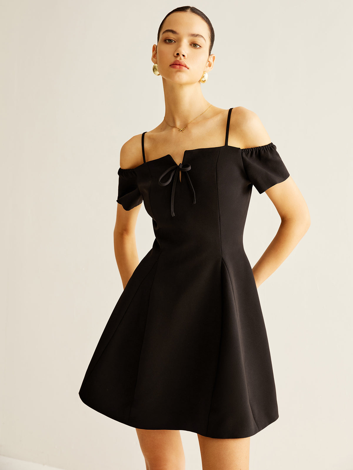 Anna | Elegantes Kleid mit Schleife und Reißverschluss