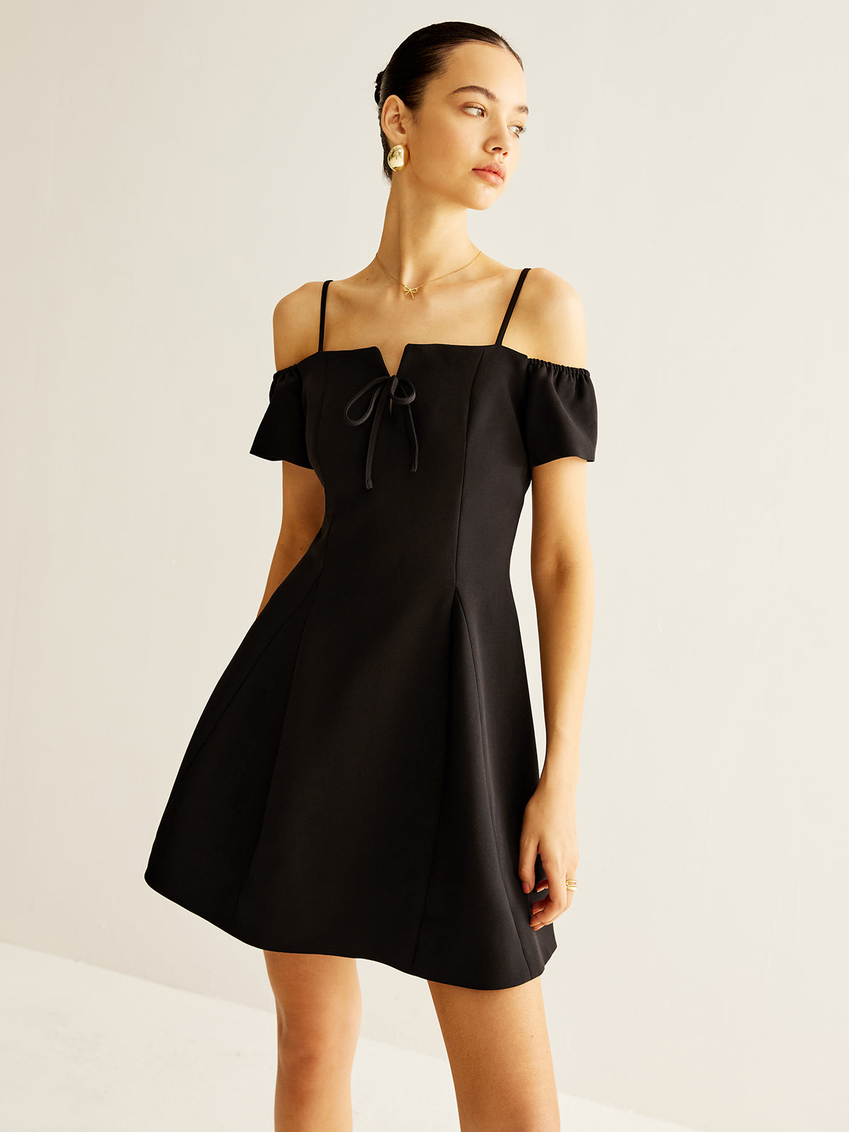 Anna | Elegantes Kleid mit Schleife und Reißverschluss
