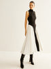 Anna | Ärmelloses Faltenkleid im Colorblock-Stil