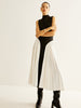 Anna | Ärmelloses Faltenkleid im Colorblock-Stil