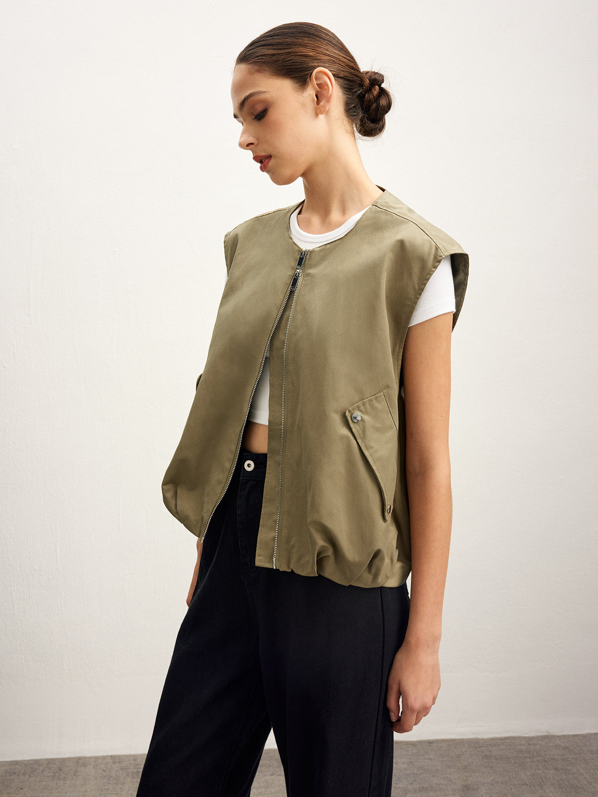 Max | Lässige Weste mit Doppelreißverschluss