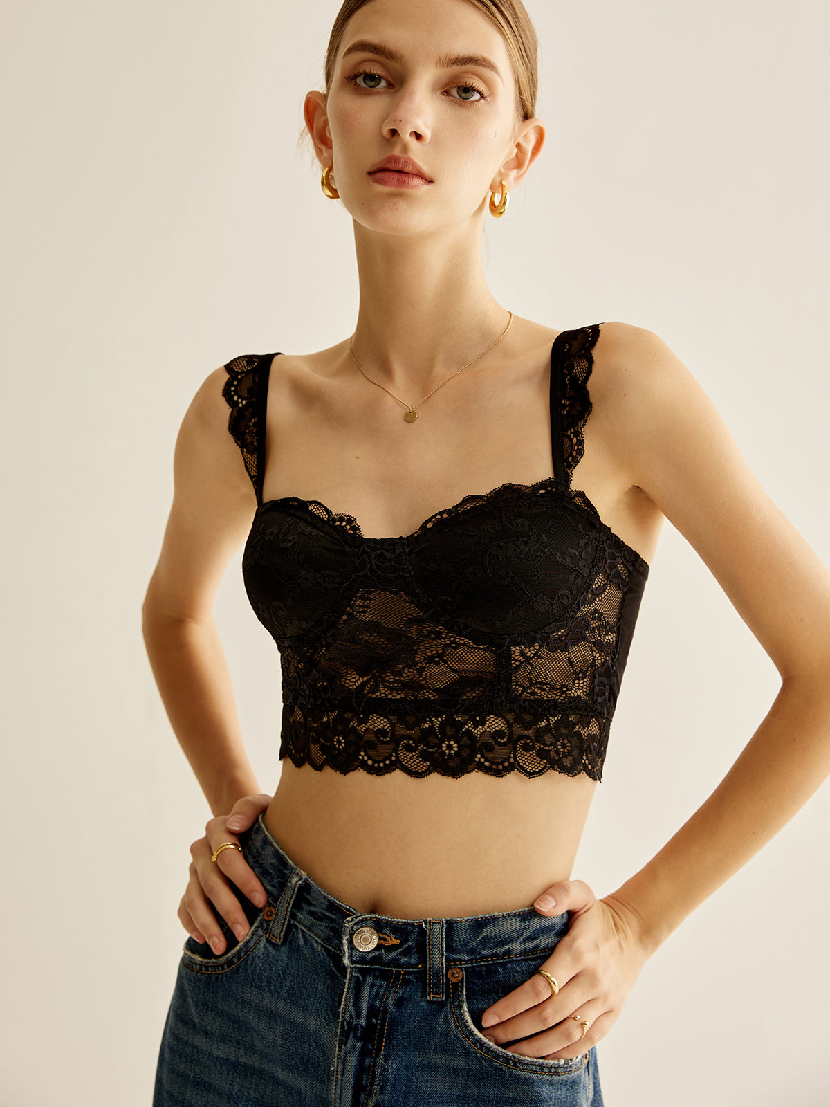 Sophie | Elegantes Spitzen-Korsett-Top