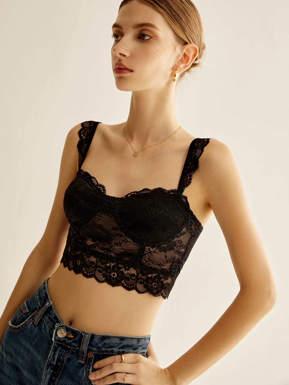 Sophie | Elegantes Spitzen-Korsett-Top