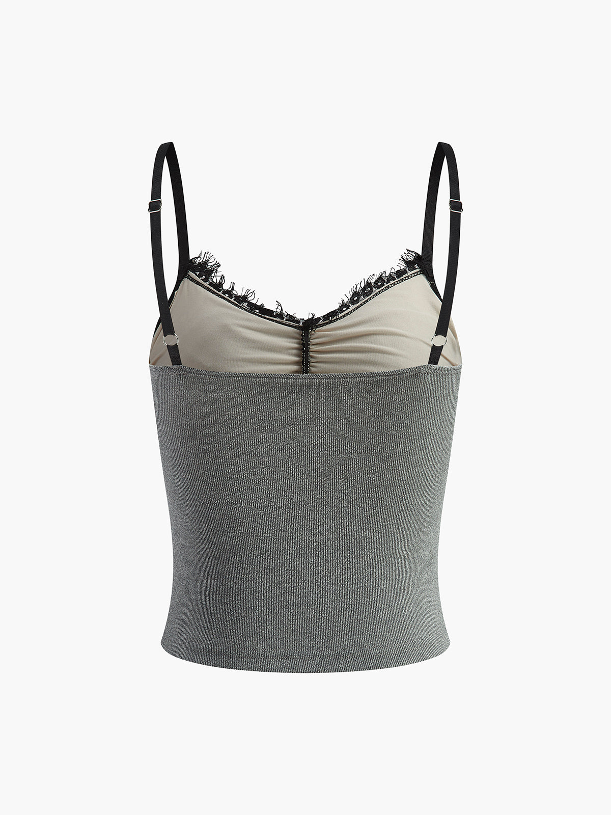 Isabella | Spitzenpaneel Ripp-Cami-Top