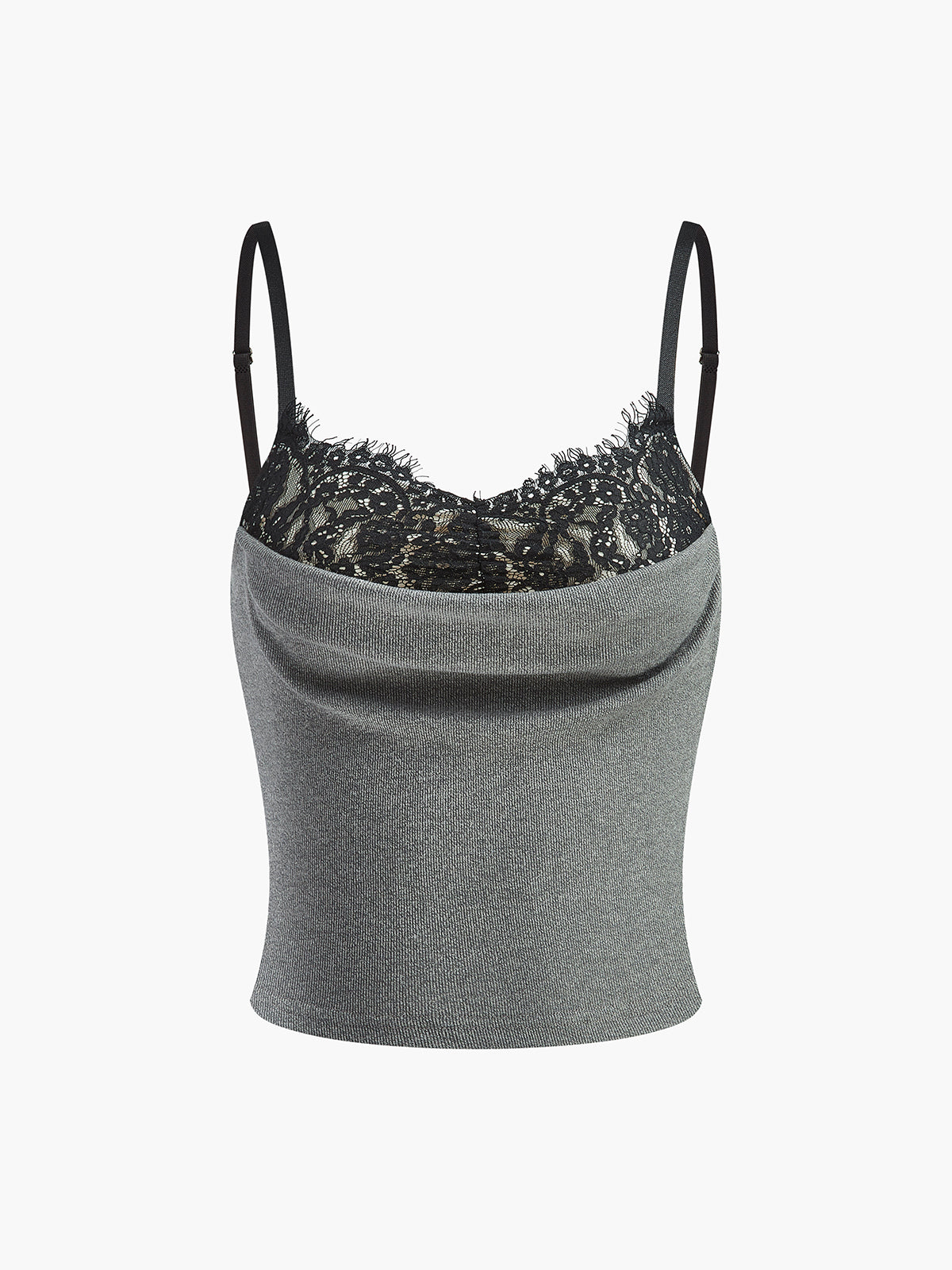 Isabella | Spitzenpaneel Ripp-Cami-Top