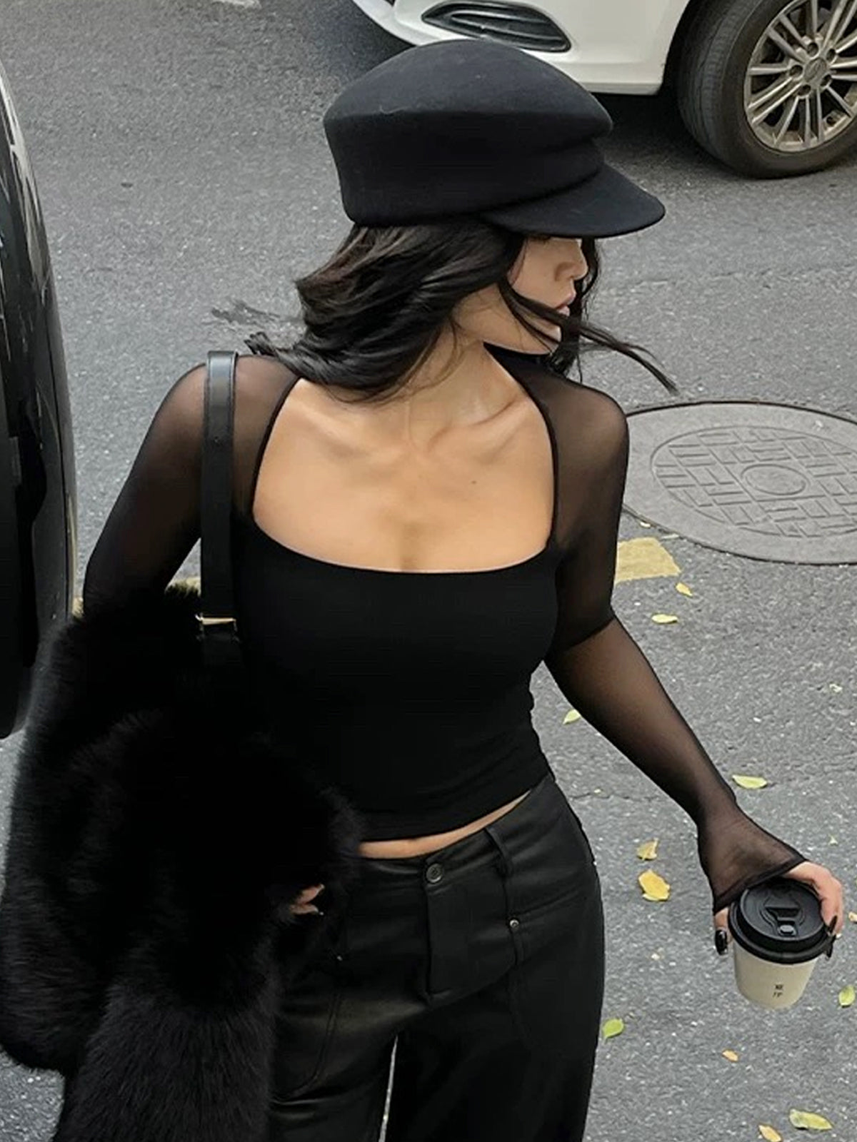 Lisa | Verführerische Bluse mit quadratischem Ausschnitt