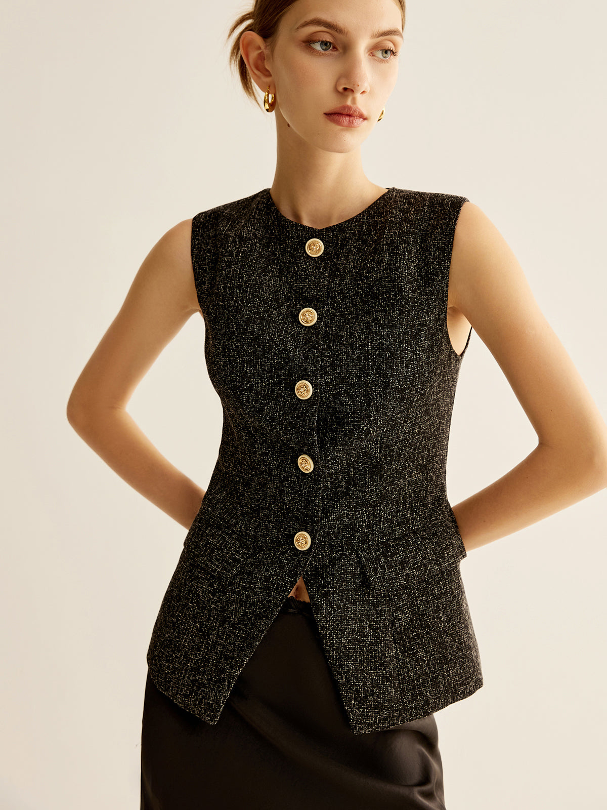 Jürgen | Elegante Paspelierte Split-Weste