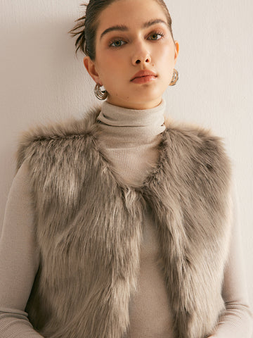 Lena | Kunstfellweste für Freizeit und Komfort