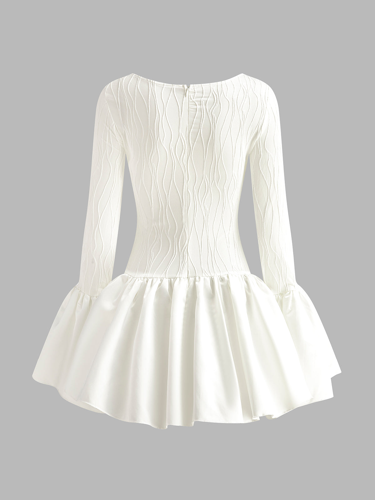 Julia | Elegantes Piping Faltenkleid mit Reißverschluss