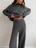 Emilia | Elegantes Rollkragen-Strickhosen-Set