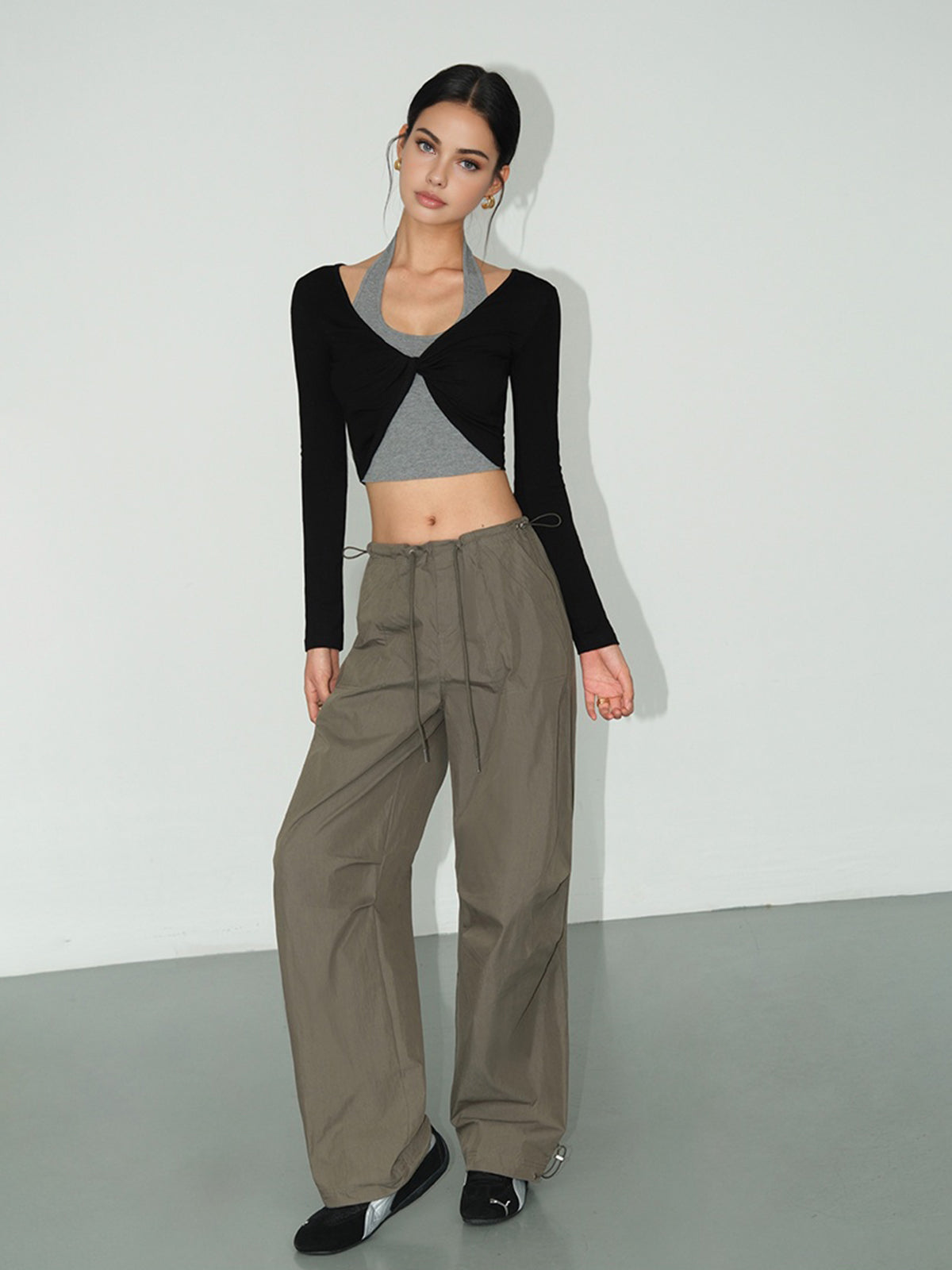 Lilli | 2-in-1 Geknotetes Crop Top
