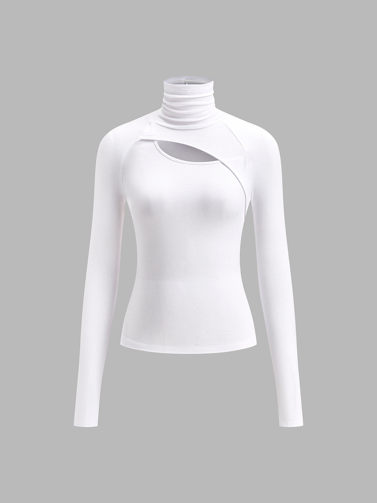 Tanja | Asymmetrisches Cut-Out-Turtleneck-Top