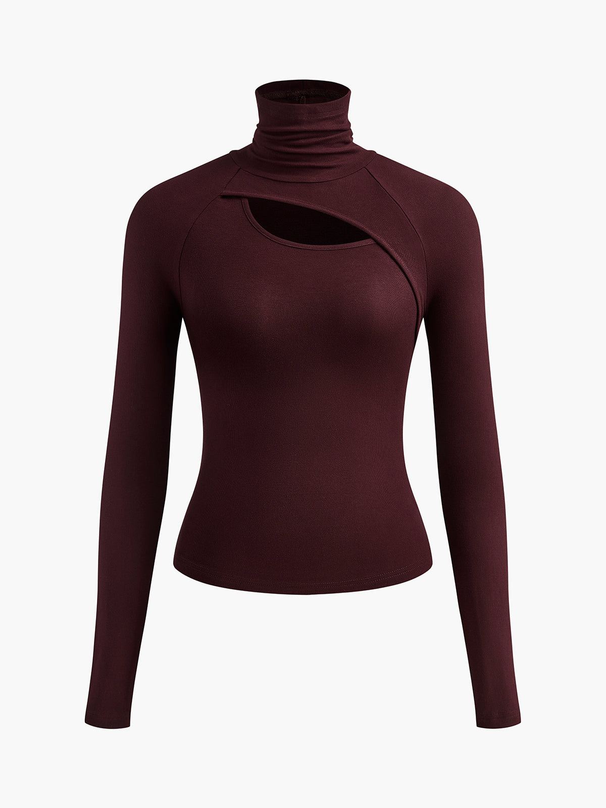 Tanja | Asymmetrisches Cut-Out-Turtleneck-Top