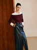Carla | Elegantes Panel Jersey Slim Top
