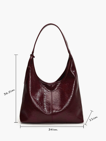 Lena | Stilvolle Hobo-Tasche mit Knopfverschluss