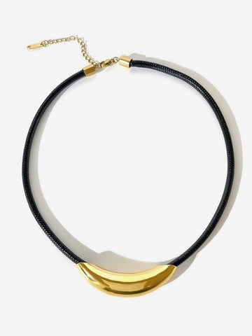 Max | Eleganter Golden Tube Rope Choker