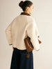 Clara | Kuschelige Minky Jacke mit Kontrastdesign