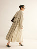 Clara | Eleganter Plissierter Trenchcoat mit Gürtel
