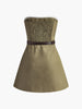 Carla | Faltenwurf-Röhrenkleid mit Gürtel