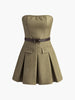 Carla | Faltenwurf-Röhrenkleid mit Gürtel