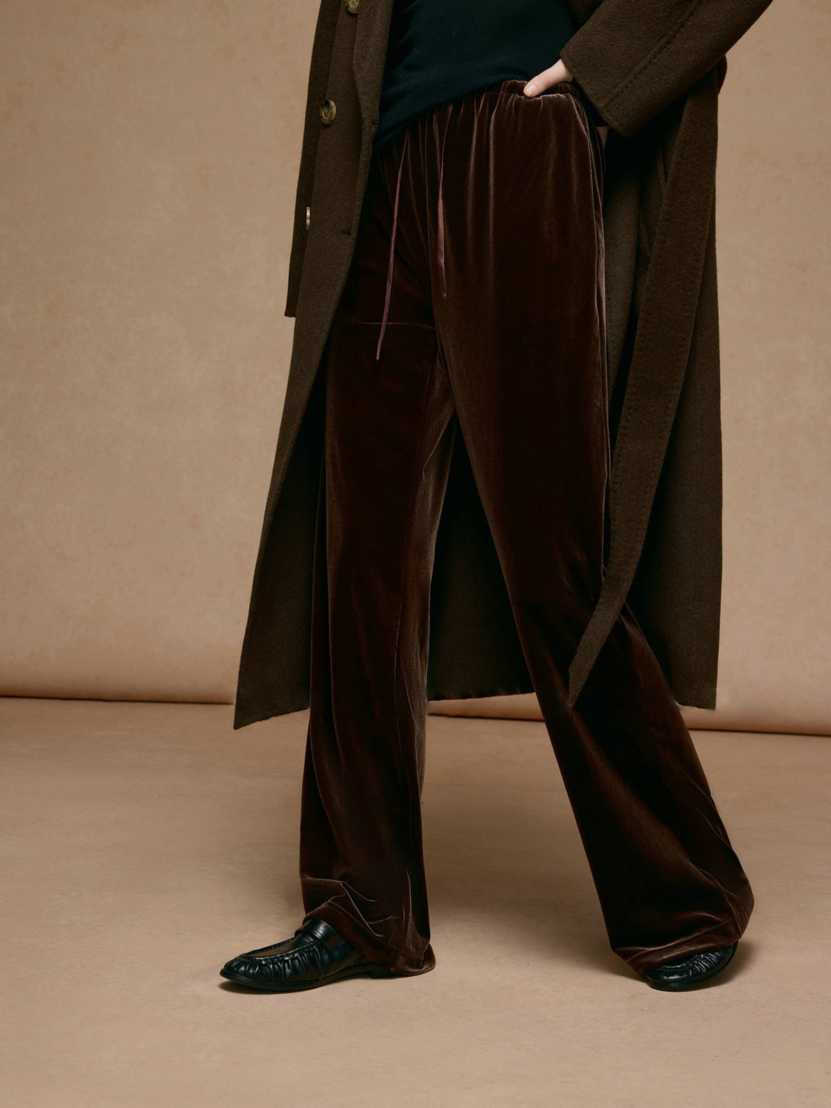 Leni | Gemütliche Drapehose mit Kordelzug