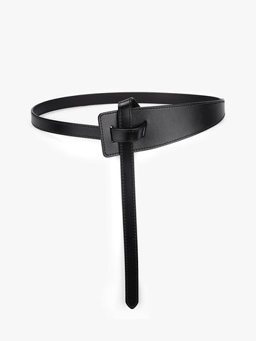 Leon | Asymmetrischer Ledergürtel mit Knoten