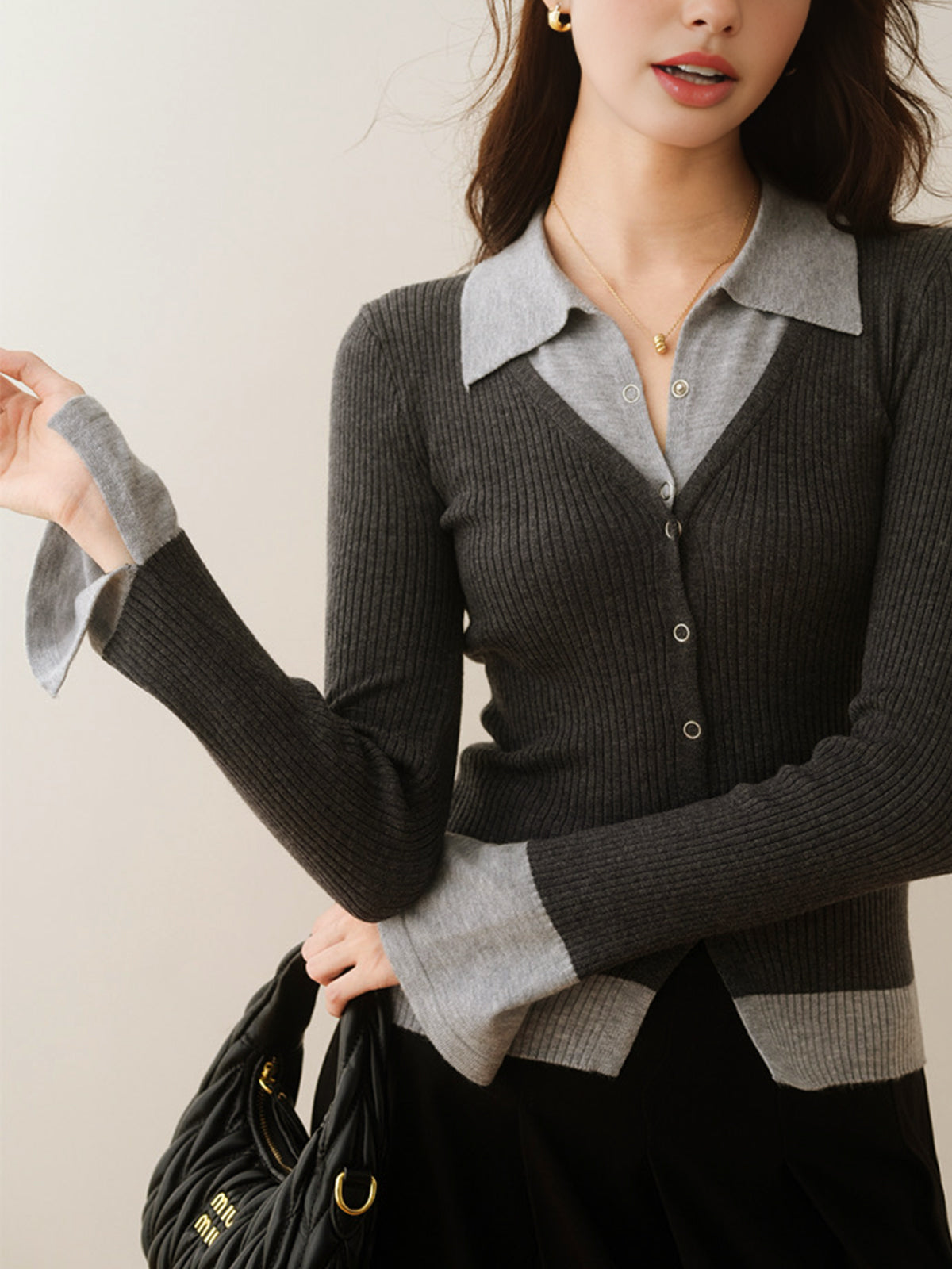 Lisa | 2 in 1 Color Block Stricktop