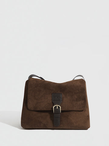 Clara | Vintage Buckle Flap Schultertasche