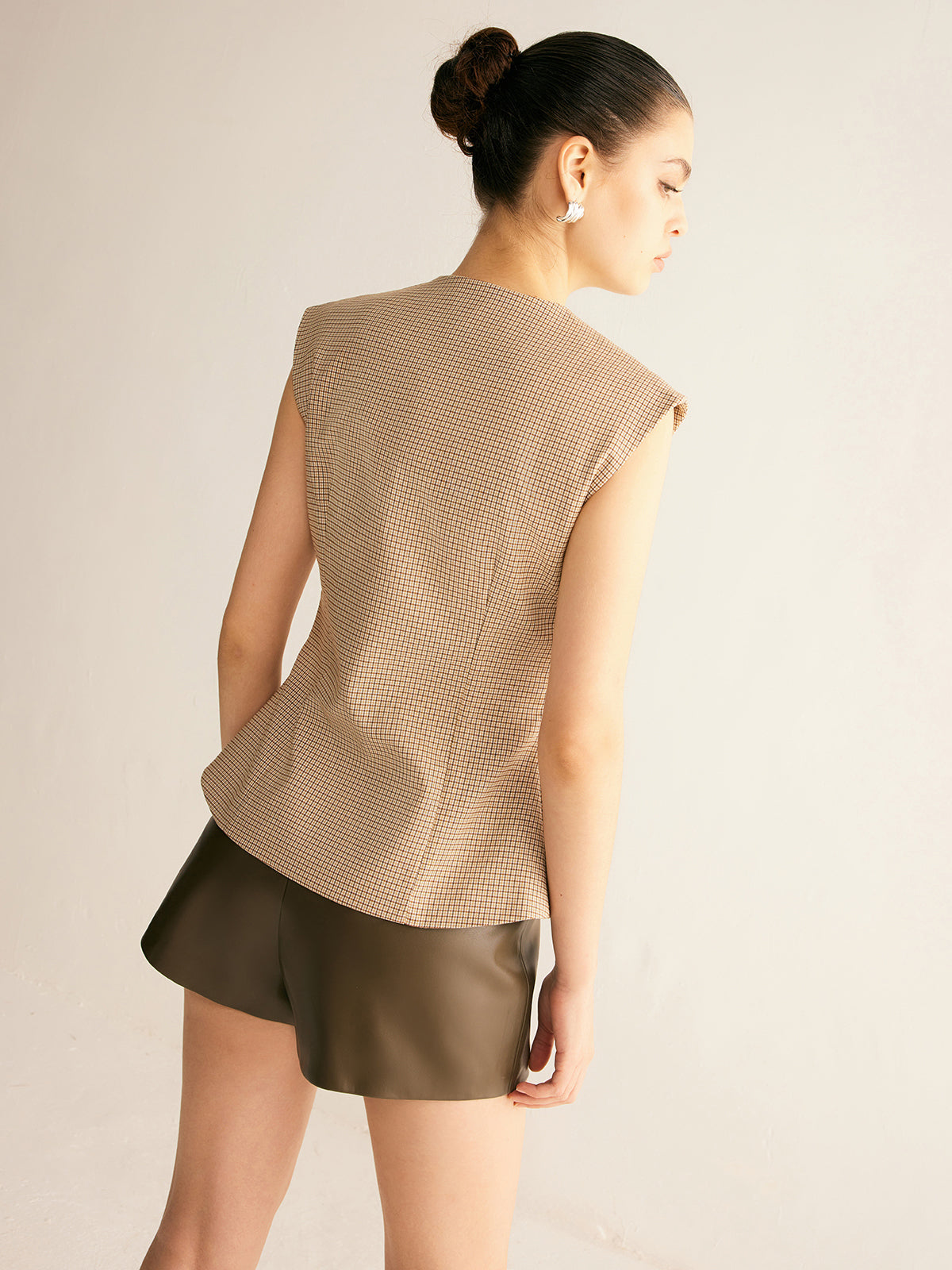 Max | Elegantes Slim Vest mit Karomuster